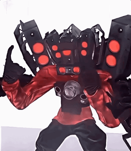 A Robot Giving A Thumbs Up With Red Circles On It 'S Arms GIF