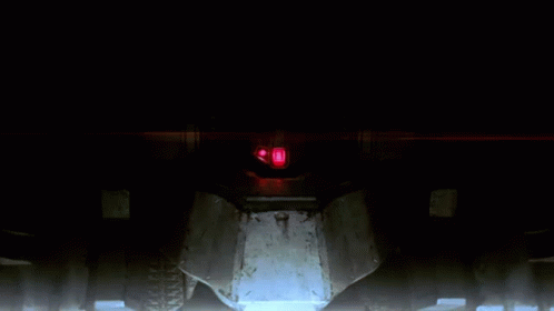 A Robot Has A Red Light On Its Head GIF