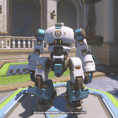 A Robot In A Video Game Says Stadium Announcer GIF
