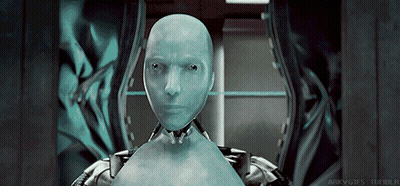A Robot 'S Head Is Shown In A Gif That Says Arkgifs Tumblr GIF