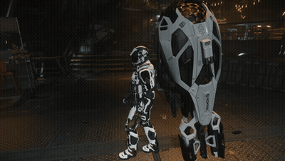 A Robot Standing Next To A Sign That Says Wake Up On It GIF