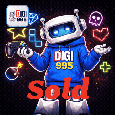 A Robot Wearing A Blue Digi 995 Hoodie Holds A Game Controller GIF