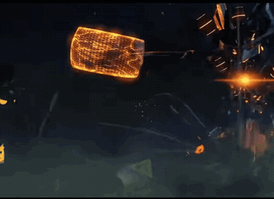 A Robot With The Number 0 On It 'S Back GIF