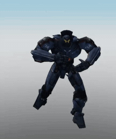 A Robot With The Number 94 On Its Chest GIF