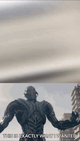 A Robot With The Words This Is Exactly What I Wanted GIF