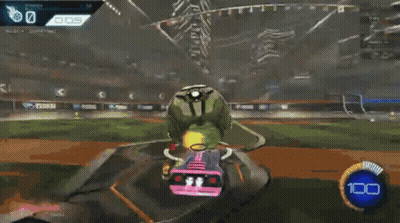 A Rocket League Game Being Played On A Computer GIF