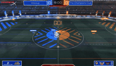 A Rocket League Game Between Wassup And The Champions Club Is Being Played GIF