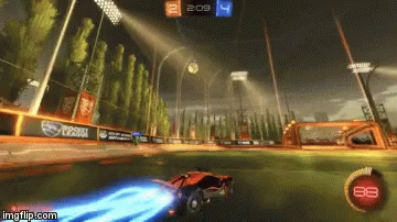 A Rocket League Game Is Being Played With A Score Of 2 To 4 GIF