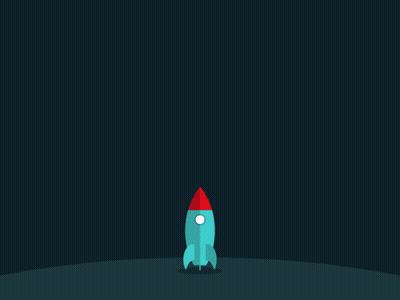 A Rocket With A Crescent Moon Behind It And The Numbers +85 % +300 % +50 % And +75 % +50 GIF
