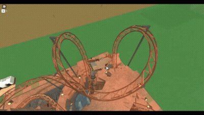 A Roller Coaster With The Words Go Cliffhanger On The Bottom GIF
