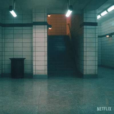 A Room With A Netflix Logo On The Corner GIF