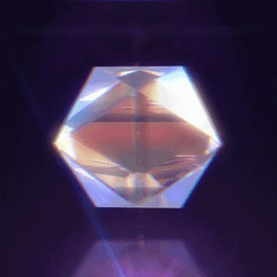 A Rotating Prism Reflection GIF