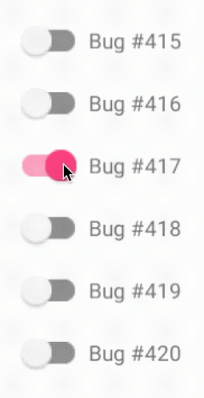 A Row Of Buttons With The Numbers 415 416 417 And 419 On Them GIF