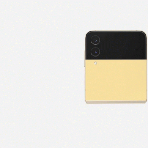 A Row Of Folding Phones With Different Colors On A White Background GIF