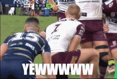 A Rugby Player With The Number 7 On The Back Of His Shirt GIF