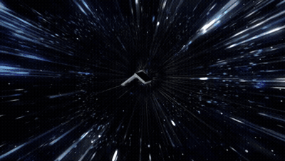 A Samsung Phone Is Being Displayed In Space GIF