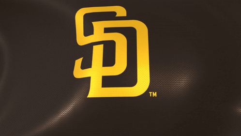 A San Diego Padres Logo With A Tm On The Bottom GIF