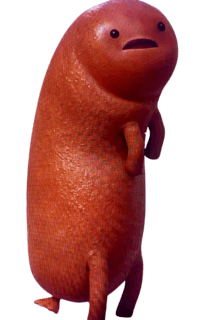 A Sausage With A Face On It 'S Face GIF