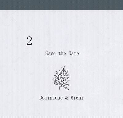 A Save The Date Card For A Wedding In July 2021 GIF