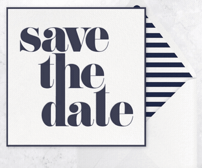 A Save The Date Card That Says Save The Date GIF