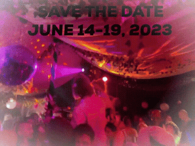 A Save The Date For June 14-19 2023 Is Shown GIF