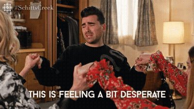 A Scene From Schitts Creek Shows A Man Crying GIF