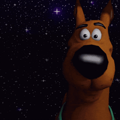 A Scooby Doo Poster That Says Ruh Roh Bestie On It GIF