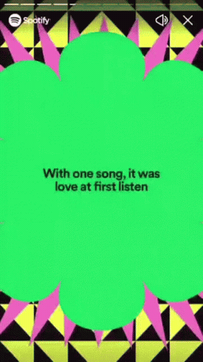 A Screen Shot Of A Spotify App With A Rabbit In A Square With A Red Line Through It GIF