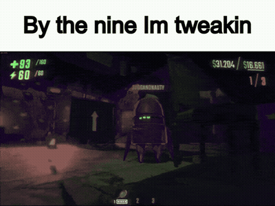 A Screen Shot Of A Video Game With The Words By The Nine Im Tweakin GIF