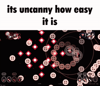 A Screen Shot Of A Video Game With The Words " Its Uncanny How Easy It Is " GIF