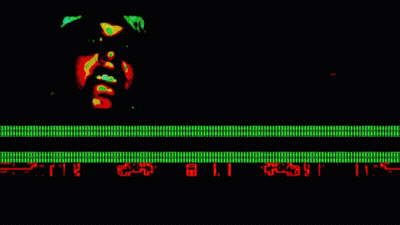 A Screen That Says Join Me In Blue Letters GIF