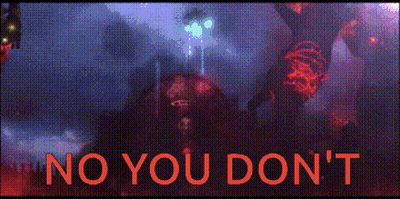 A Screen That Says No You Don 'T With A Picture Of A Monster GIF