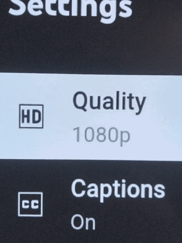 A Screen That Says Quality 1080P Captions On GIF