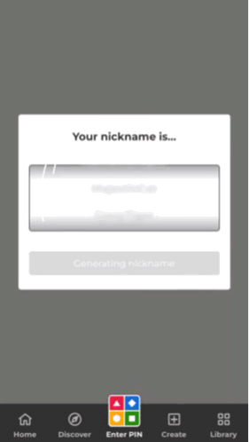 A Screen That Says Your Nickname Is On The Top GIF