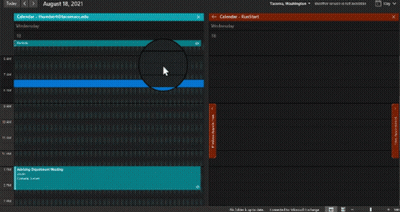 A Screenshot Of A Calendar For August 18Th 2021 GIF