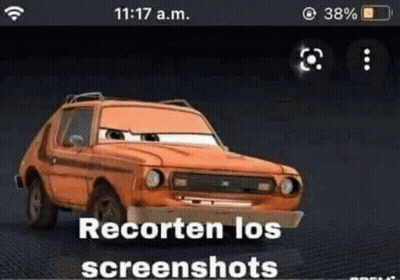 A Screenshot Of A Car From Cars 3 On A Cell Phone . GIF