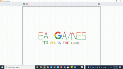 A Screenshot Of A Computer Screen That Says " Ea Games It 'S All In The Game " GIF
