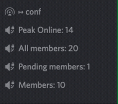 A Screenshot Of A Discord App Showing The Number Of Members And Pending Members GIF
