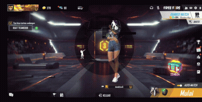 A Screenshot Of A Game Called Free Fire With A Woman In The Center GIF
