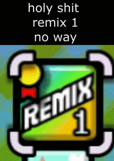 A Screenshot Of A Game Called Remix 1 No Way GIF