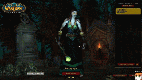 A Screenshot Of A Game Called World Of Warcraft Classic GIF