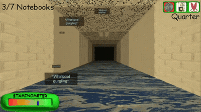 A Screenshot Of A Game That Says ' 3/7 Notebooks ' On The Top GIF