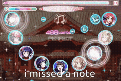 A Screenshot Of A Game That Says I Missed A Note On It GIF