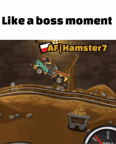 A Screenshot Of A Game That Says Like A Boss Moment Af Hamster7 GIF