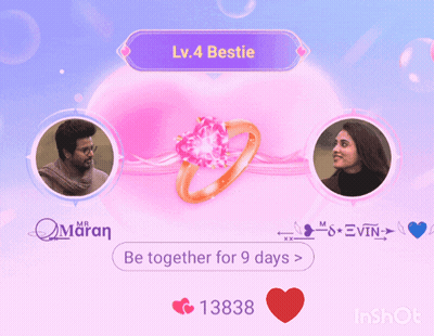 A Screenshot Of A Game That Says Lv.4 Bestie Be Together For 9 Days GIF