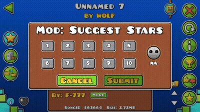 A Screenshot Of A Game That Says Unnamed 7 By Wolf Mod Suggest Stars GIF