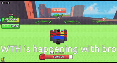 A Screenshot Of A Game With The Words Wth Is Happening With Bro GIF