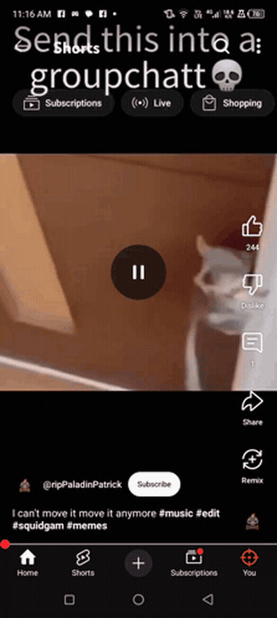A Screenshot Of A Group Chat On A Cellphone GIF
