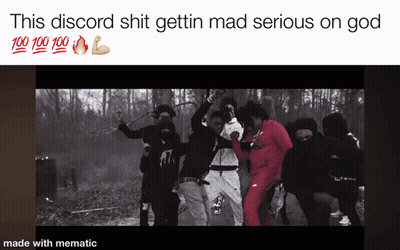 A Screenshot Of A Group Of People Dancing With The Caption " This Discord Shit Gettin Mad Serious On God " GIF