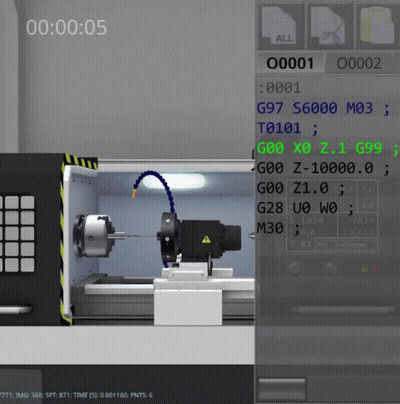 A Screenshot Of A Machine With The Time Of 00:00:05 On It GIF